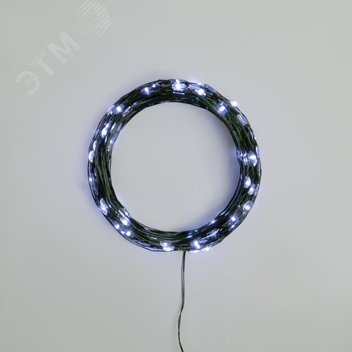 Гирлянда светодиодная Роса с контроллером 20 м 200 LED белый IP20 230 В зеленый провод - NEON-NIGHT