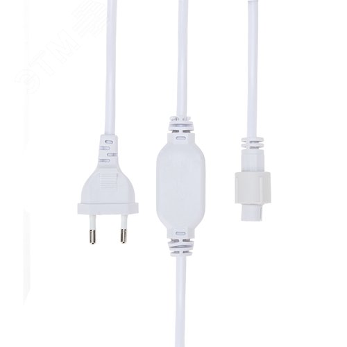 Комплект подключения для уличных гирлянд 230В / 4А, провода белый, IP65