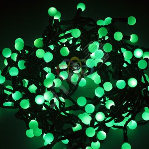 Гирлянда профессиональная LED - шарики d17.5мм 20м зеленый 220В (303-504)