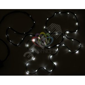 Гирлянда нить (стринг-метеор с динамикой) 3м IP44 24V белый - NEON-NIGHT