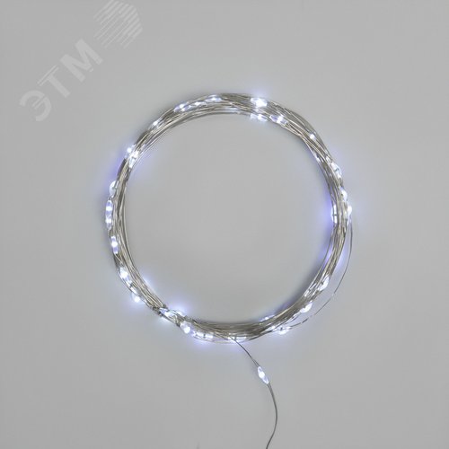 Гирлянда Роса 5 м, 50 LED, USB, белое свечение - фото 2