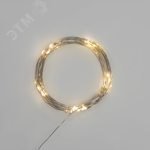 Гирлянда Роса 5 м, 50 LED, USB, теплое белое свечение - фото 2