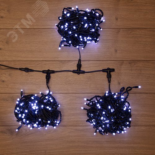 Гирлянда LED ClipLight 24 V, 3 нити по 20 м, свечение с динамикой, диоды белые - фото 2