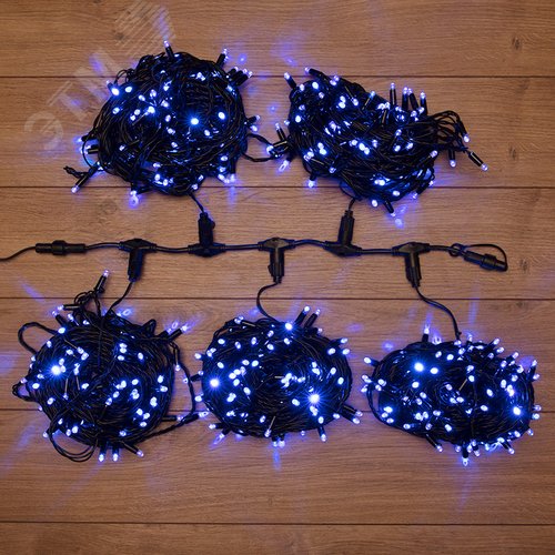 Гирлянда LED ClipLight 24 V, 5 нитей по 20 м, диодов Синий - фото 2