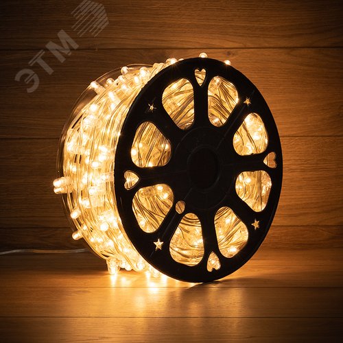 Гирлянда LED клип-лайт 12 V, прозрачный ПВХ, 150 мм, диодов тёплый белый