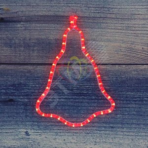 Фигура уличная Колокольчик 36х30см красный (501-217) - NEON-NIGHT