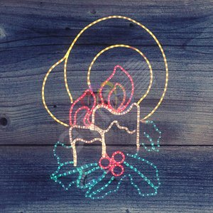 Фигура профессиональная Две свечи 100х75см (501-320)