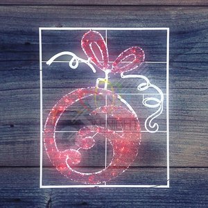 Фигура световая "Елочный шар" 20м дюралайта, размер 150*120см | 501-354 | NEON-NIGHT - NEON-NIGHT