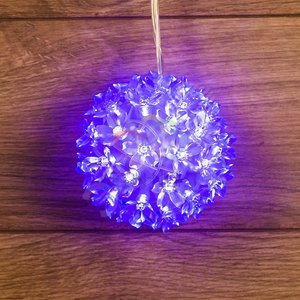 Шар домашний светодиодный 220В d12см 50LED cиний (501-602) - NEON-NIGHT