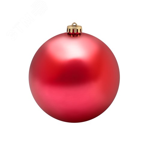 Фигура ёлочная Шар 15 см, красный глянцевый