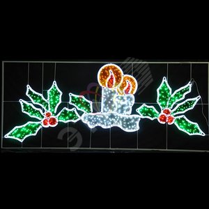 Фигура световая Две свечи 3.3х1.4м - NEON-NIGHT