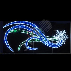 Фигура снежинка 1,2х2,5м - NEON-NIGHT