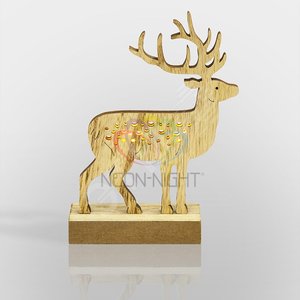 Деревянная фигурка с подсветкой 