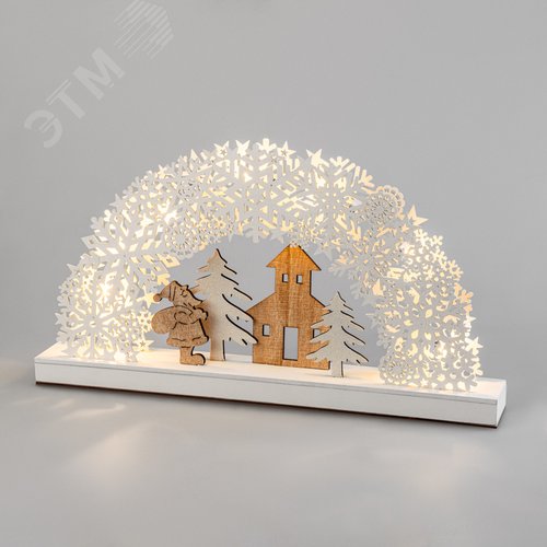Фигурка деревянная с подсветкой Рождественская Сказка 44,5x6x24 см - NEON-NIGHT