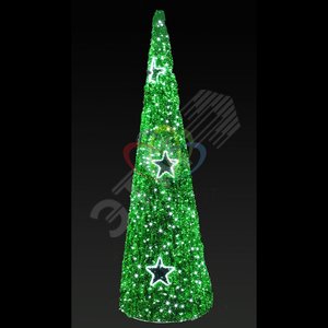 Фигура светодиодная Ель LED подсветка H5м зеленая - NEON-NIGHT