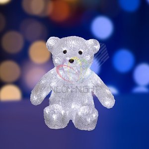 Фигура светодиодная акриловая медвежонок 30см 80LED IP44 понижающий трансформатор в комплекте - NEON-NIGHT