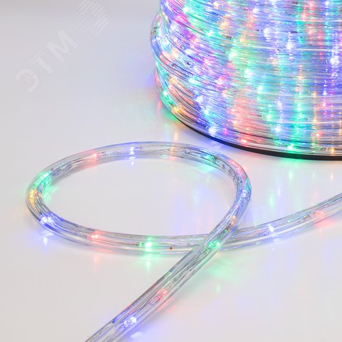 Дюралайт LED, свечение с динамикой 3W - мульти RYGB, 24 LED/м, 100 м - фото 3
