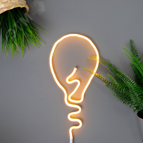 Набор для создания неоновых фигур креатив 120 LED, 1 м, желтый - фото 2