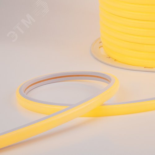 Неон гибкий LED SMD, форма – D, 16х16 мм, желтый, 144 LED/м, 50 м - фото 3
