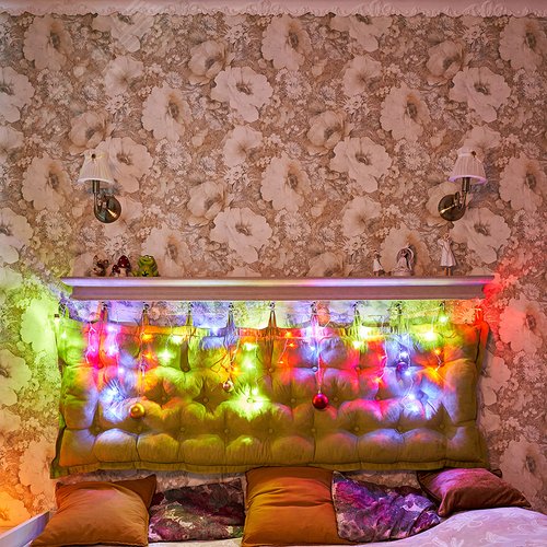 Гирлянда Айсикл Бахрома светодиодный, 1,8 х 0,5 м, прозрачный провод, 230 В, диоды мультиколор 4