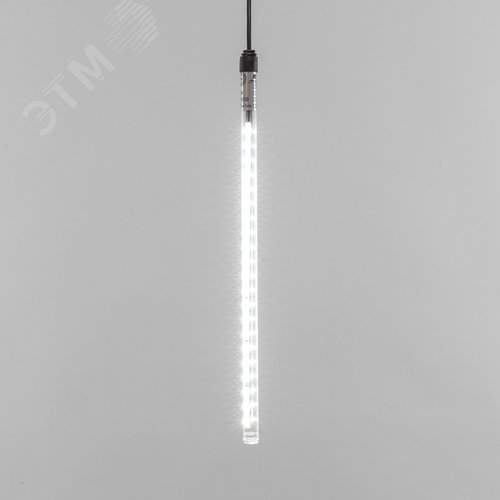 Гирлянда Тающие сосульки комплект 10 шт х 30см, шаг 100 см, 420 LED белый, черный каучук, IP65, 24 В, соединяется - фото 2