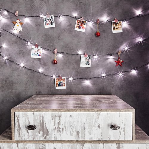 Гирлянда Твинкл Лайт 6 м, темно-зеленый ПВХ, 40 LED, белый 3