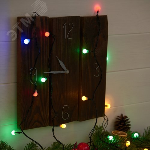 Гирлянда светодиодная Шарики 20 LED мультиколор 2,8 м - фото 3