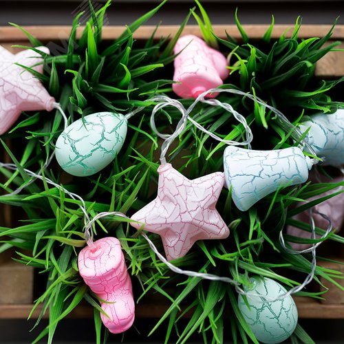 Гирлянда светодиодная Новый Год 1,5 м, прозрачный ПВХ, 10 LED, теплый белый, питание 2 х АА батарейки не в комплекте - фото 2