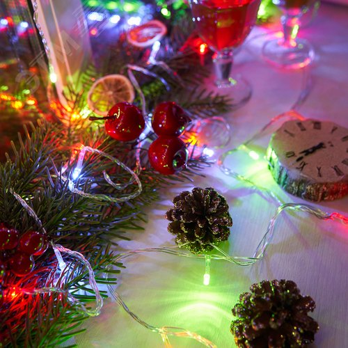 Гирлянда Твинкл Лайт 4 м, прозрачный ПВХ, 25 LED, мультиколор 3