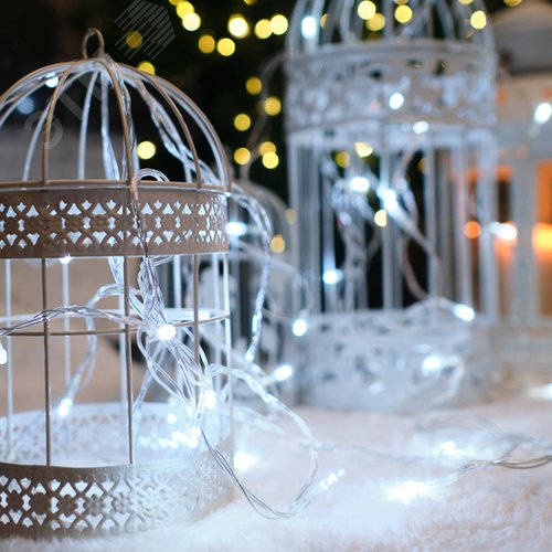 Гирлянда Твинкл-Лайт 10 м, прозрачный ПВХ, 80 LED, белое свечение - фото 3