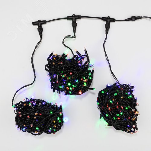 Гирлянда LED ClipLight 24 V, 3 нити по 20 м, свечение с динамикой, диодов мульти - NEON-NIGHT