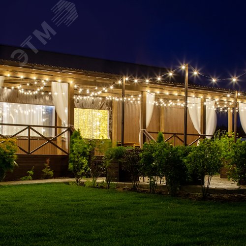 Гирлянда Belt-Light 2 жилы шаг 50 см патроны e27 влагостойкая IP65 4