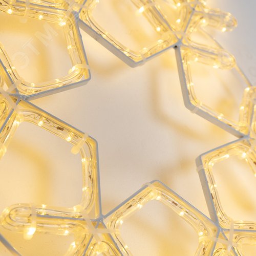 Фигура Снежинка тёплый белый, размер 55x55 см - фото 2