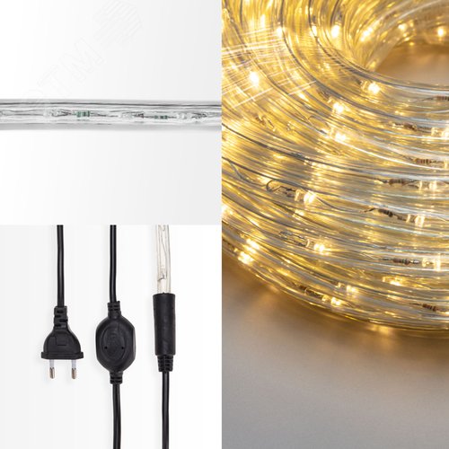 Дюралайт LED, свечение с динамикой 3W - красный, 36 LED/м, 100 м - фото 2