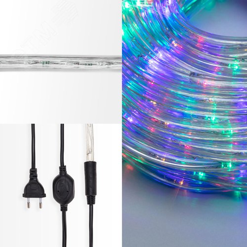 Дюралайт LED фиксинг (2W), 24 LED/м, мульти (RYGB), 10 м | 121-329-10 | NEON-NIGHT - NEON-NIGHT