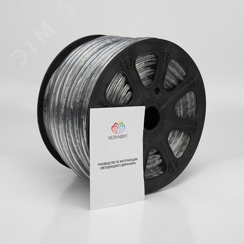 Дюралайт LED, свечение с динамикой 3W - мульти RYGB, 24 LED/м, 100 м - фото 6