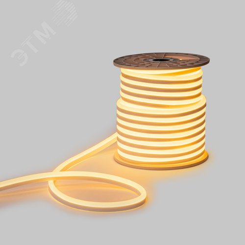 Неон гибкий LED SMD 15х26 мм, теплый белый, 120 LED/м, 50 м - фото 3