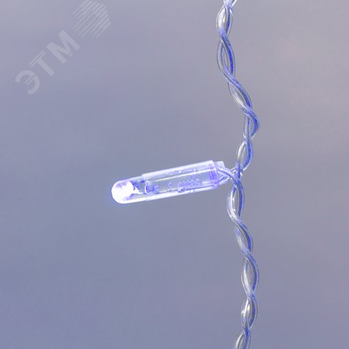 Гирлянда светодиодный Дождь 2х3 м, постоянное свечение, прозрачный провод, 230 В, диоды синие 2