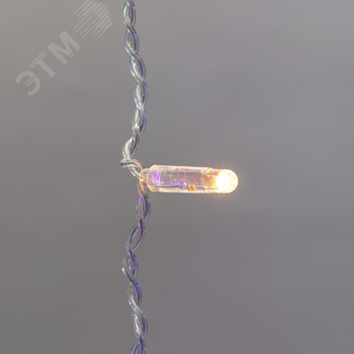 Гирлянда светодиодный Дождь 2х3 м, постоянное свечение, прозрачный провод, 230 В, диоды мультиколор 2