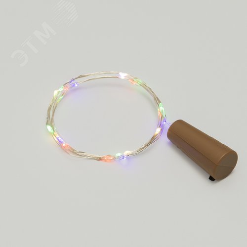 Гирлянда домашняя Роса с пробкой 2 м, 20 LED, цвет свечения мультиколор, 3хLR44 в комплекте NEON-NIGHT (302-029) - фото 2