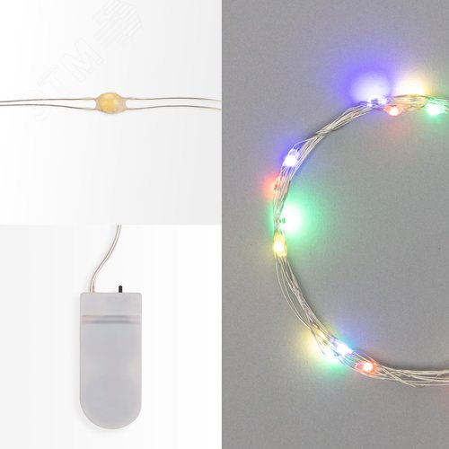 Гирлянда домашняя Роса 2 м, 20 LED, цвет свечения мультиколор NEON-NIGHT (303-009-1) - NEON-NIGHT