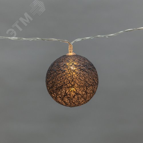 Фонарики Тайские северное сияние 3,5 м, прозрачный ПВХ, 20 LED, тёплый белый 3