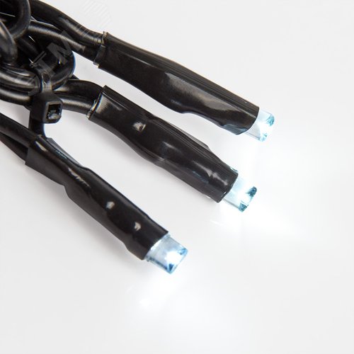 Гирлянда Твинкл Лайт 20 м, черный ПВХ, 200 диодов, белый 3