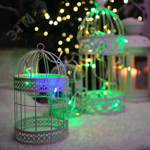 Гирлянда Твинкл Лайт 4 м, прозрачный ПВХ, 25 LED, мультиколор 4