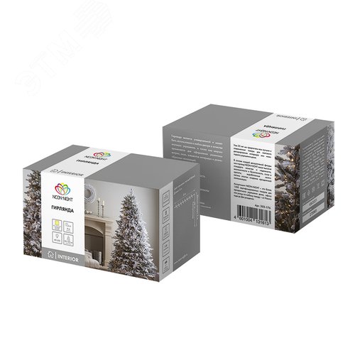 Гирлянда Твинкл Лайт 6 м, прозрачный ПВХ, 40 LED, тёплый белый 6