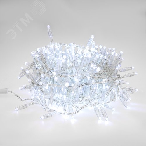 Гирлянда кластер 10 м, прозрачный ПВХ IP65, 200 LED, белый, соединяется - NEON-NIGHT