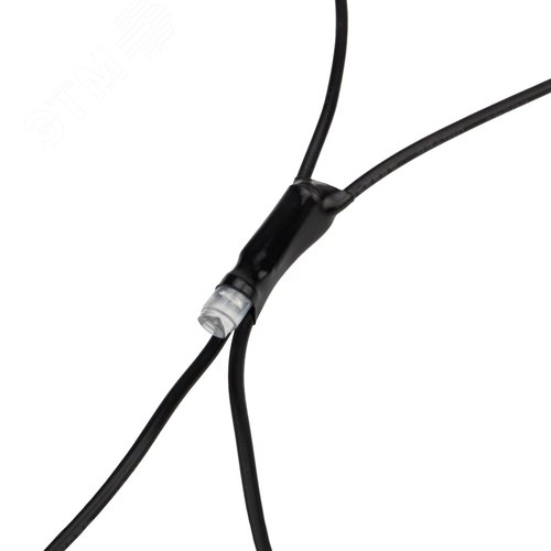 Гирлянда Сеть 2х2х1.5 м, свечение с динамикой, черный ПВХ, 136 LED, 230 В, тёплый белый - фото 5