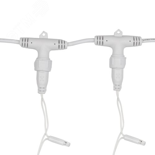 Гирлянда светодиодный Дождь 2х3 м, эффект мерцания, белый провод, 230 В, диоды синие 4