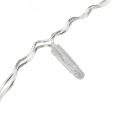 Гирлянда светодиодный Дождь 2х1,5 м, постоянное свечение, прозрачный провод, 230 В, диоды тёплый белый 3