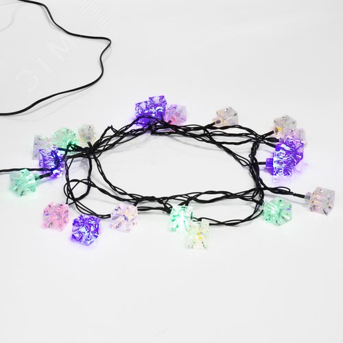 Гирлянда светодиодная Кубики 20 LED мультиколор 2,8 м с контроллером